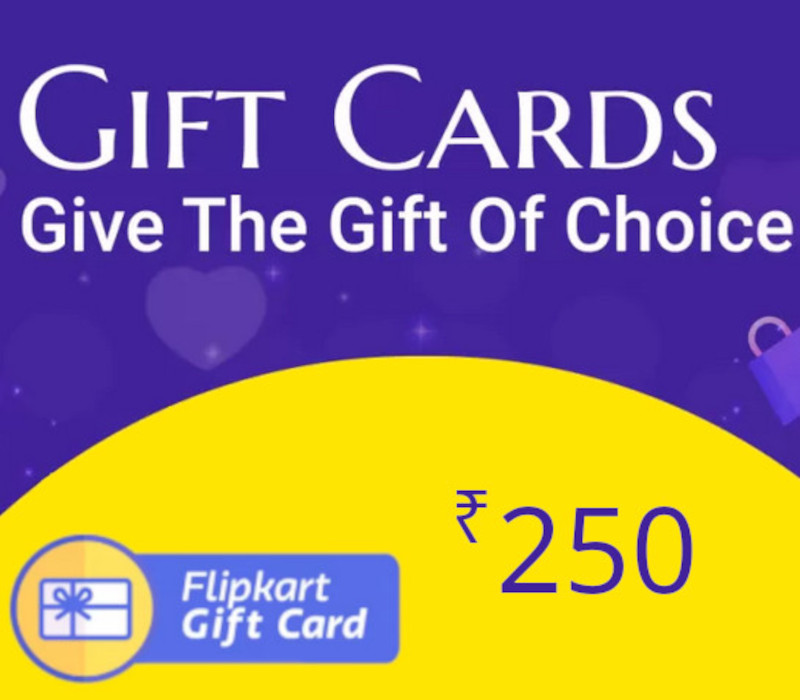 

Flipkart ₹250 Gift Card IN