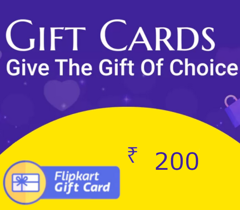 

Flipkart ₹200 Gift Card IN