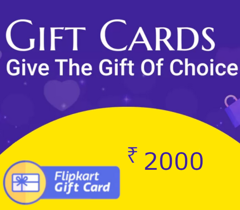 

Flipkart ₹2000 Gift Card IN