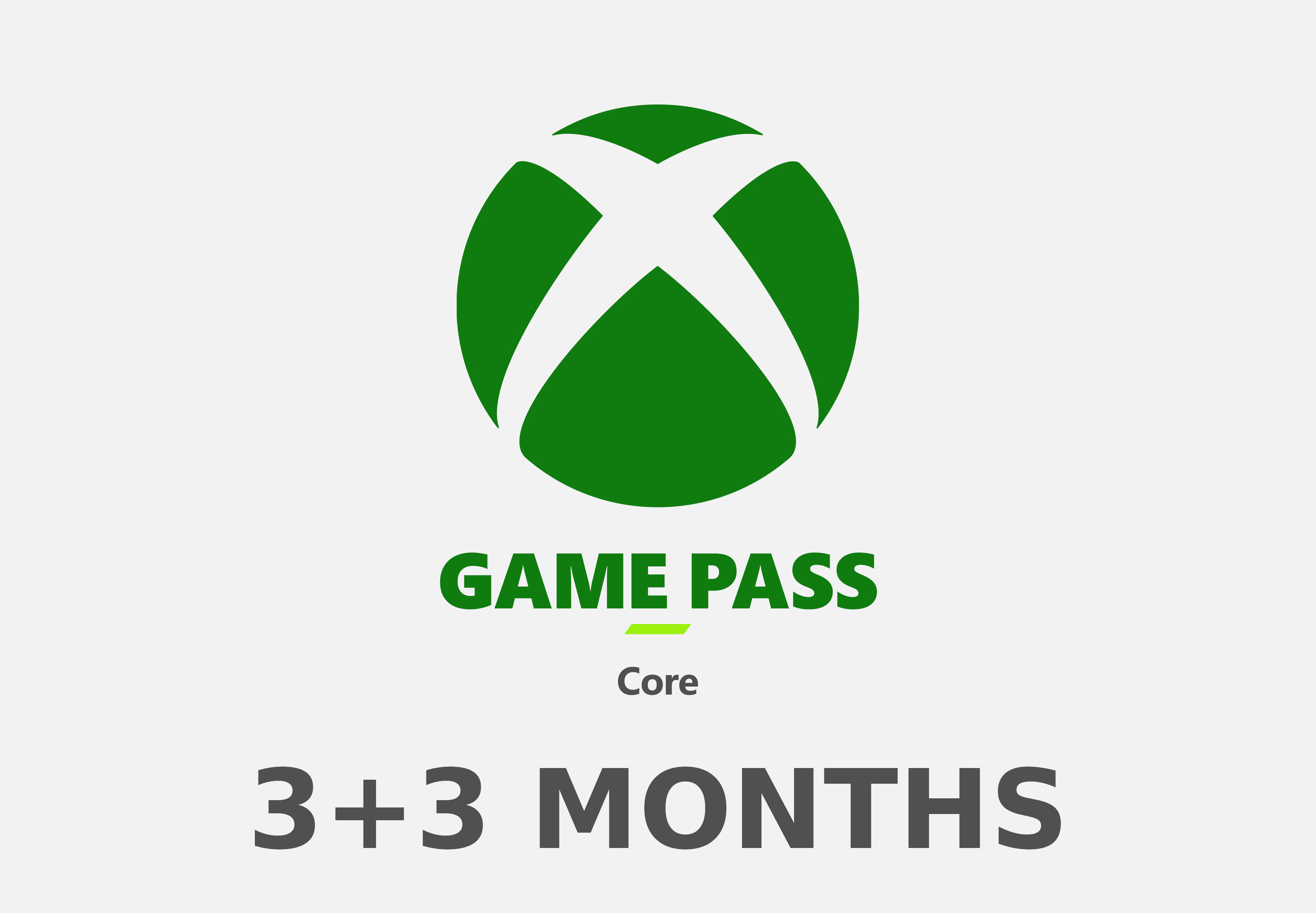 XBOX Game Pass Core 3 + 3 (6) Months Subscription Card
