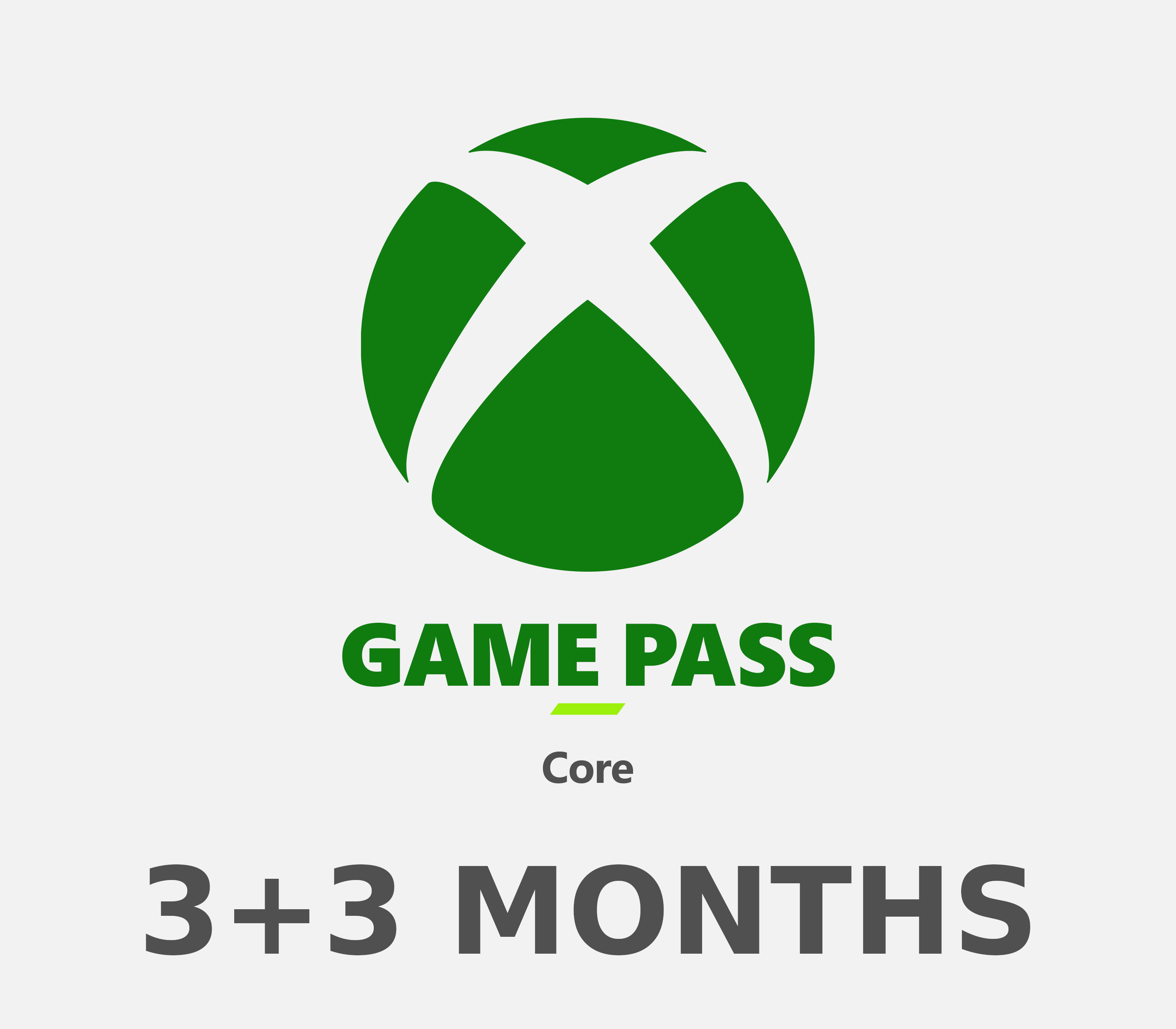 XBOX Game Pass Core 3 + 3 (6) Months Subscription Card