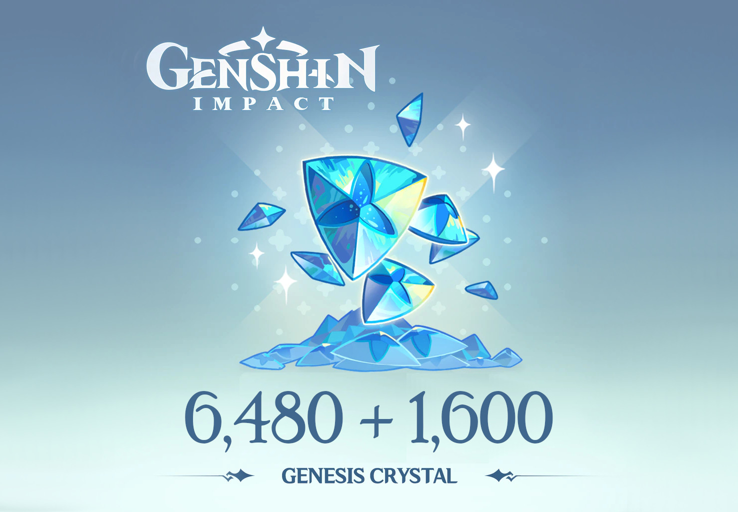 Genshin Impact - 6,480 + 1,600 Genesis Crystals Reidos Voucher