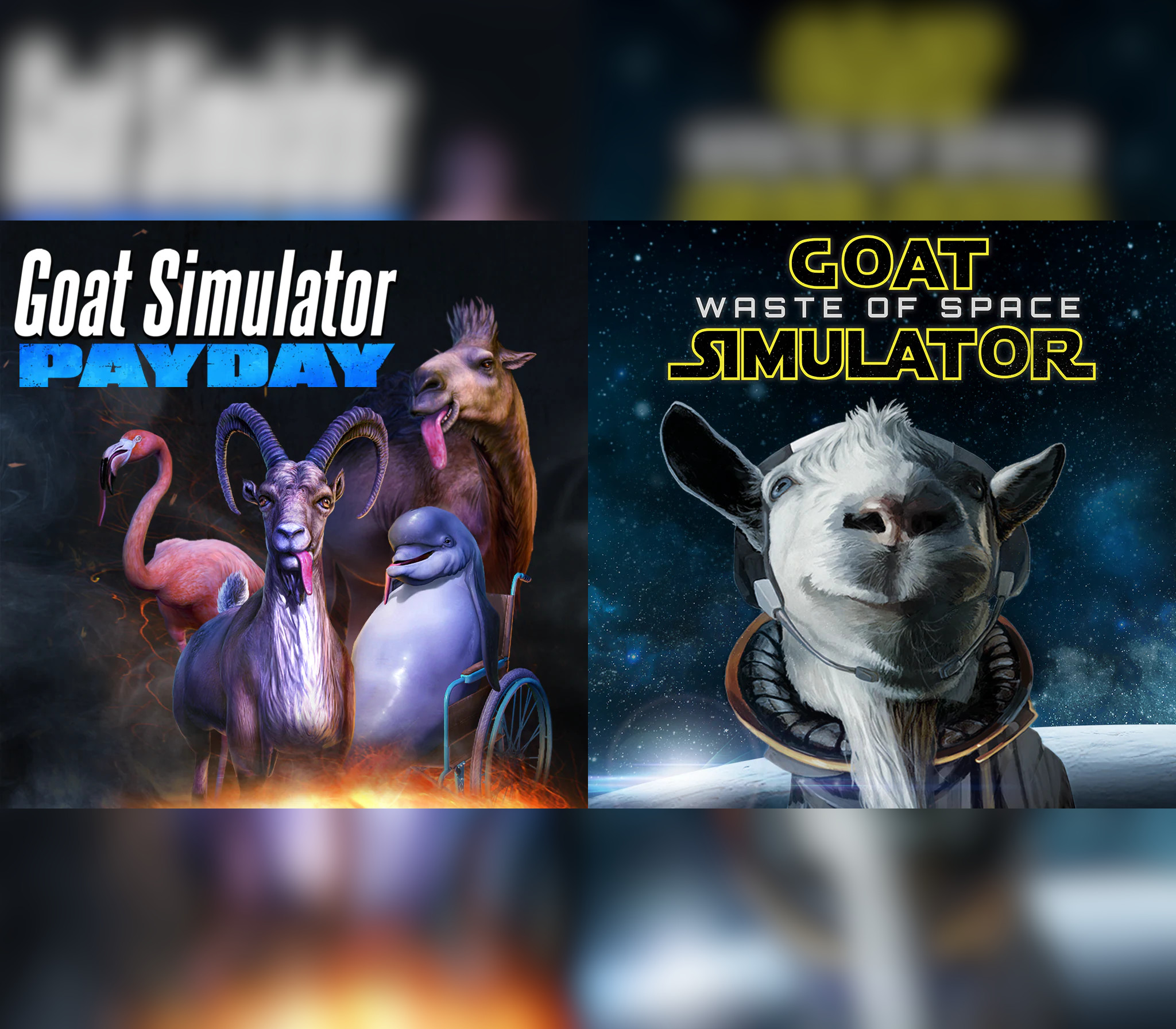 Goat Simulator + Waste of Space DLC + PAYDAY DLC Steam CD Key | Buy cheap  on Kinguin.net