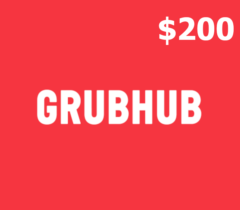 

Grubhub USD 200 Gift Card US