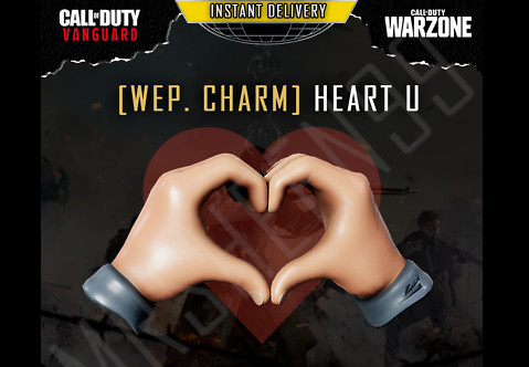 Call of Duty Vanguard Warzone Heart U Weapon Charm PS5 Xbox Series X