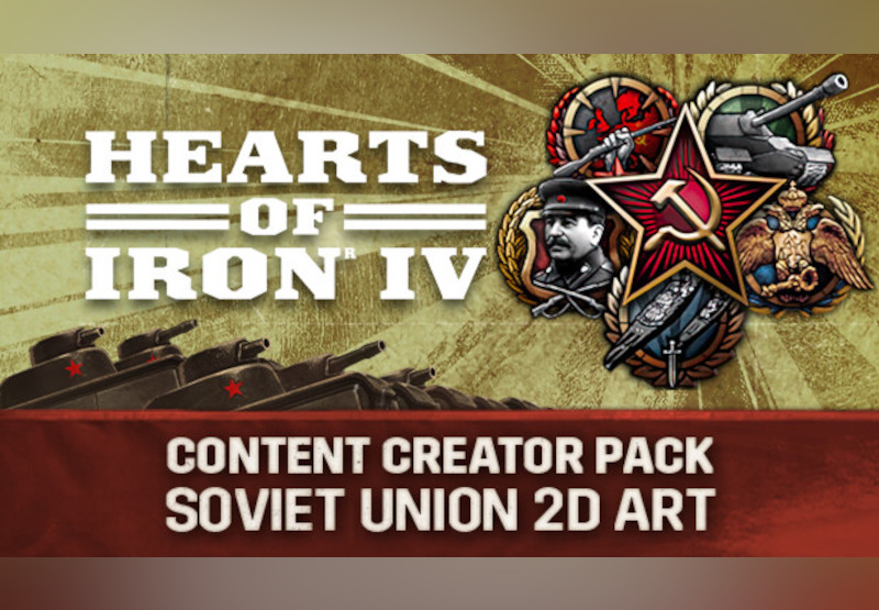 Hearts of Iron IV - Content Creator Pack - Soviet Union 2D Art DLC PC Steam CD Key screenshot 1