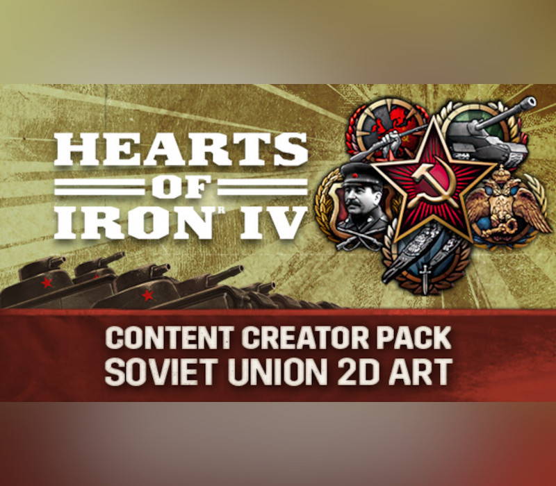 

Hearts of Iron IV - Content Creator Pack - Soviet Union 2D Art DLC PC Steam CD Key