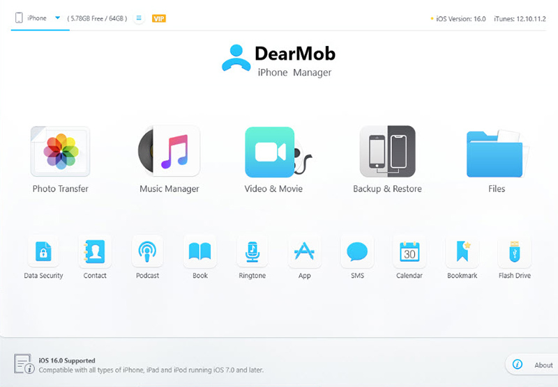 DearMob IPhone Manager CD Key (Lifetime / 1 PC)