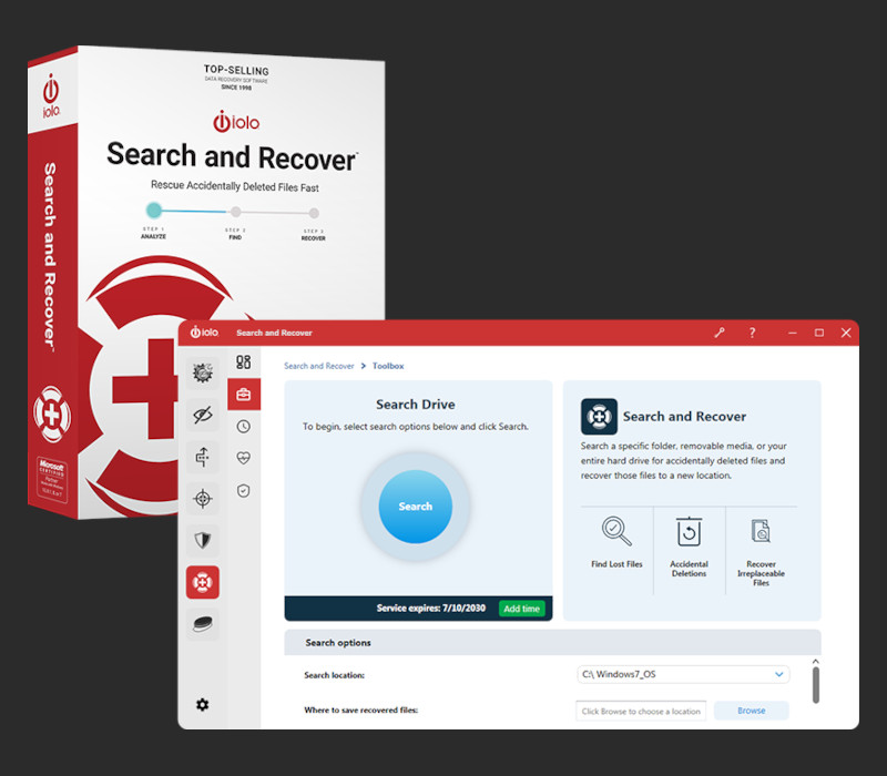 

iolo Search and Recover Key (1 Year / 1 PC)