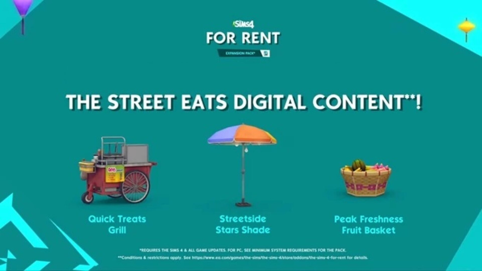 The Sims 4 - For Rent: Street Eats Digital Content DLC EU Origin CD Key