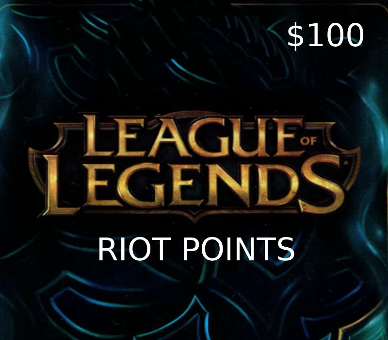 

League of Legends 100 USD Prepaid RP Card US