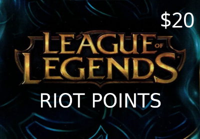 League Of Legends 20 USD Prepaid RP Card US