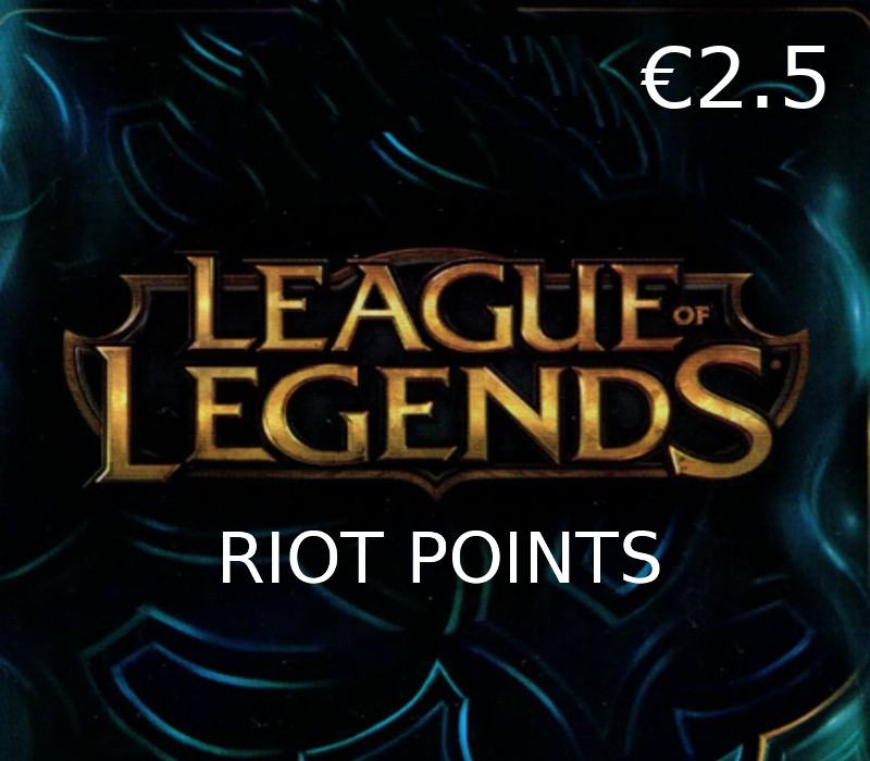 League Of Legends 2.5 EUR Prepaid RP Card EU