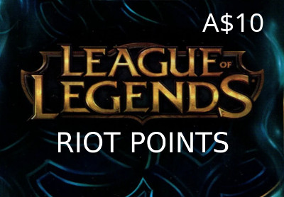 League Of Legends 10 AUD Prepaid RP Card OCE