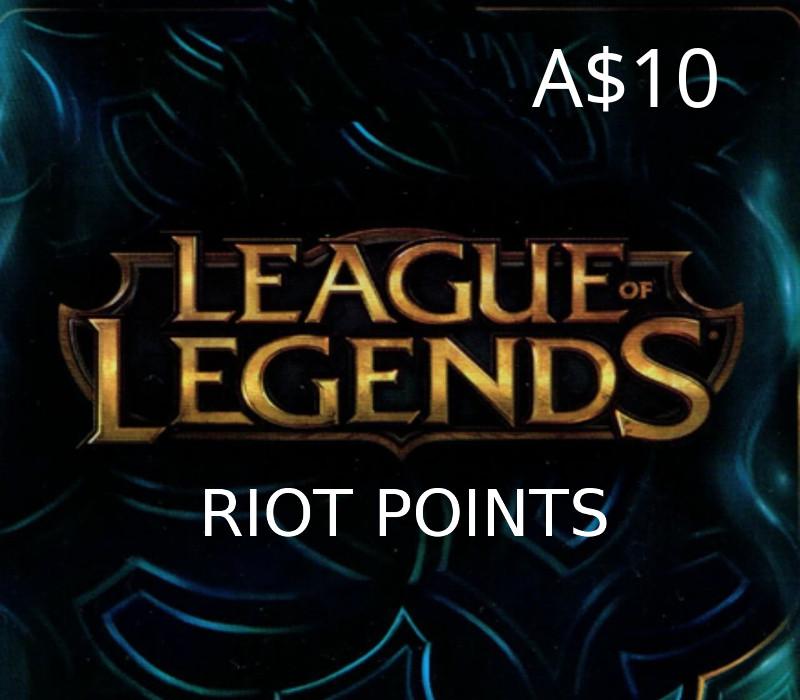 League of Legends 10 AUD Prepaid RP Card OCE