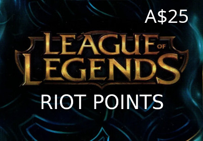 League Of Legends 25 AUD Prepaid RP Card OCE