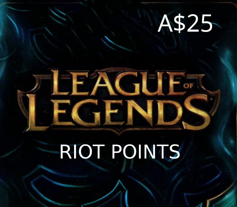 League of Legends 25 AUD Prepaid RP Card OCE