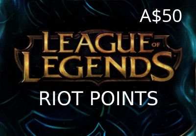 League Of Legends 50 AUD Prepaid RP Card OCE
