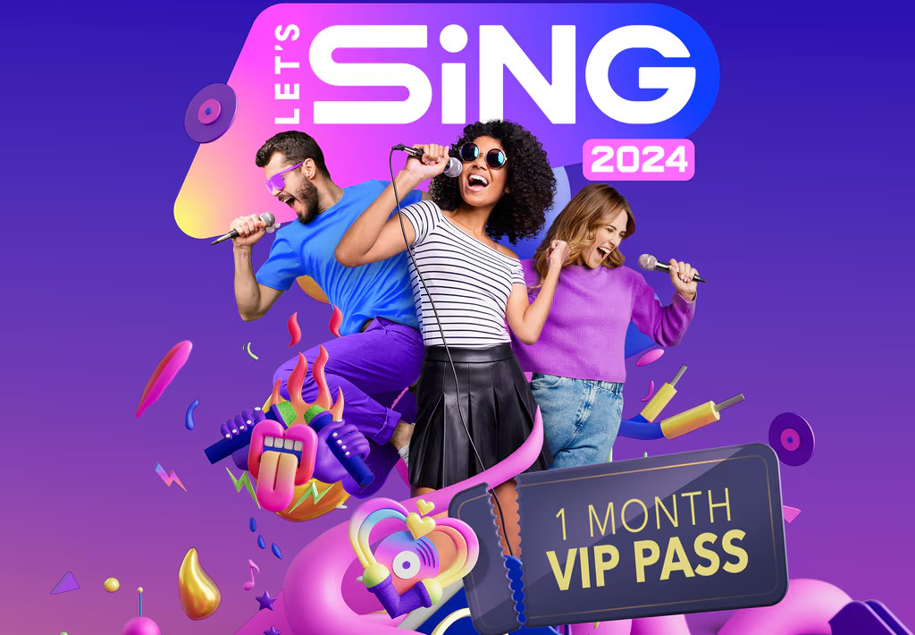 Let's Sing 2024: VIP Pass - Trial DLC EU (without DE) PS5 CD Key screenshot 2