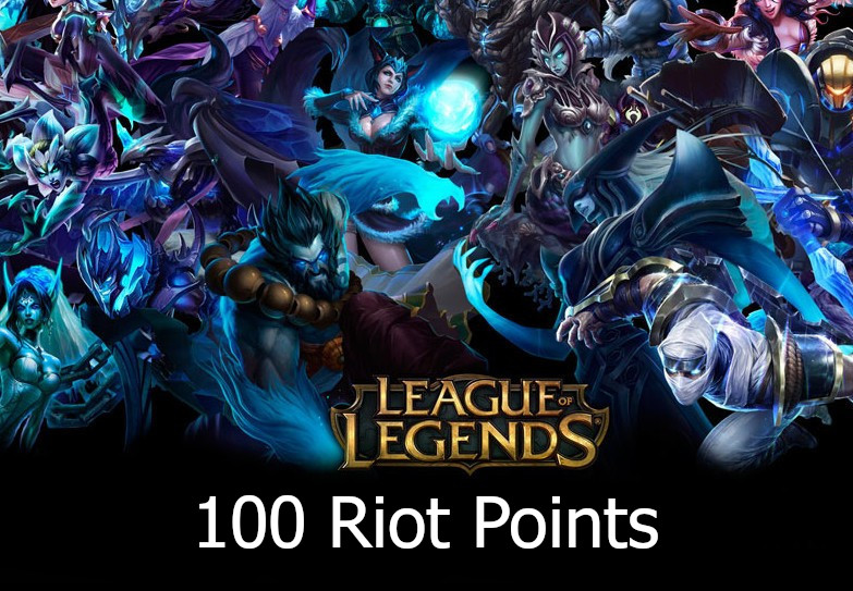 League Of Legends 100 RP Prepaid Card