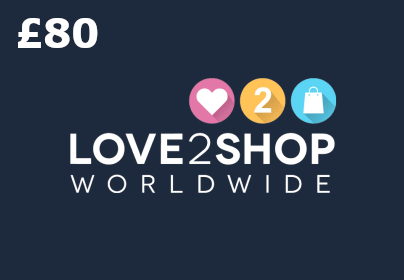 Love2Shop Rewards £80 Gift Card UK