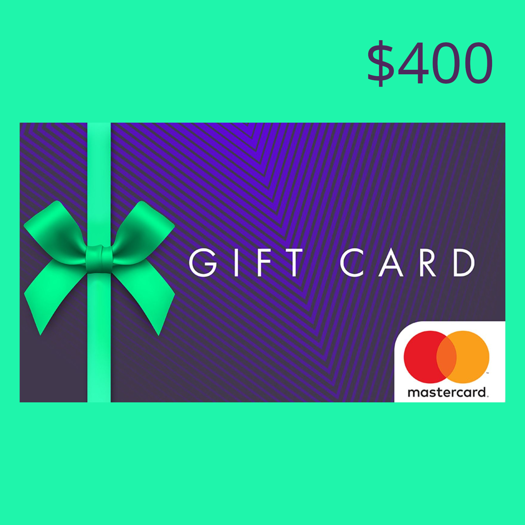 

Mastercard Gift Card $400 US