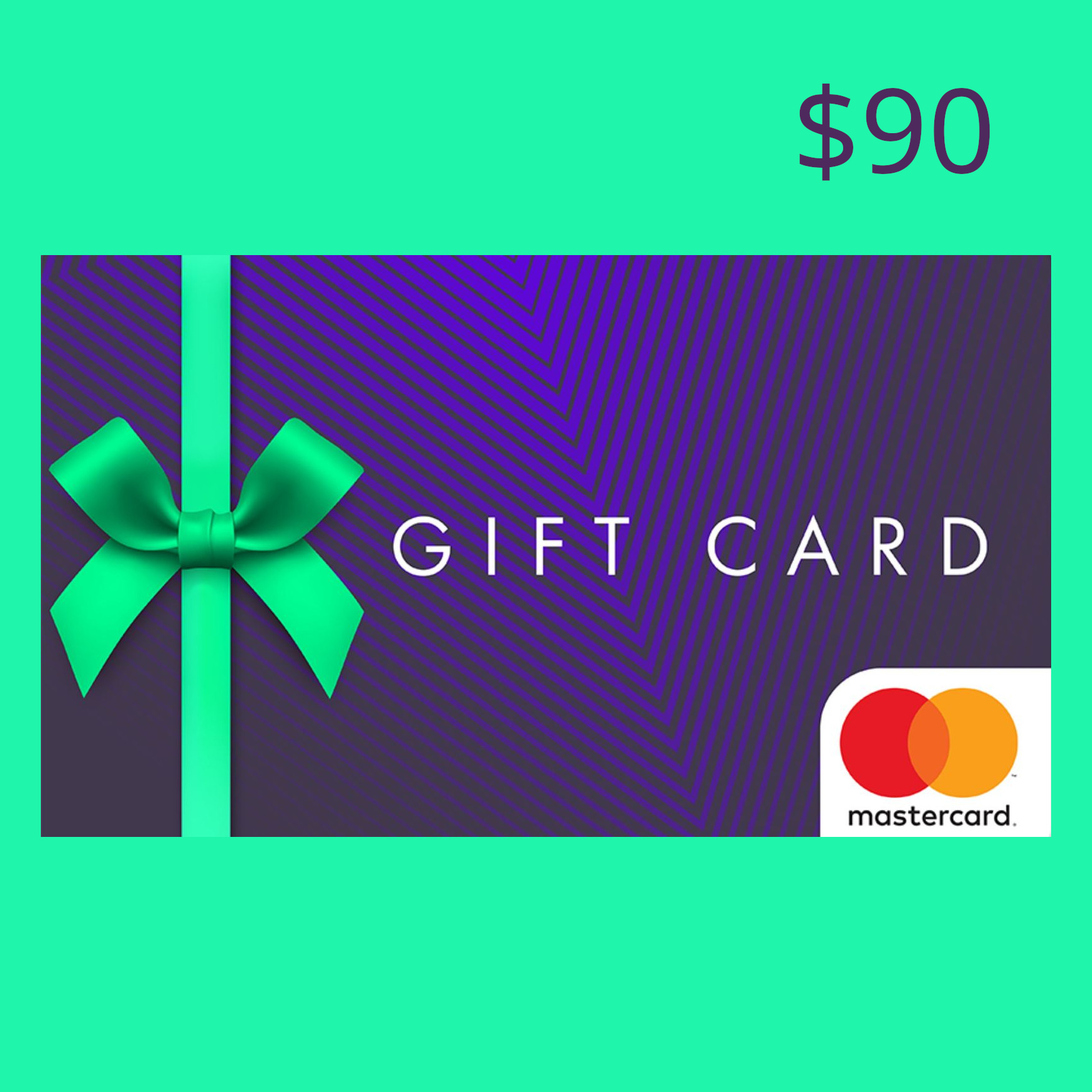 

Mastercard Gift Card $90 US