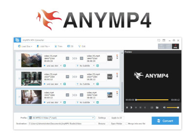 AnyMP4 MP4 Converter CD Key (1 Year / 1 PC)