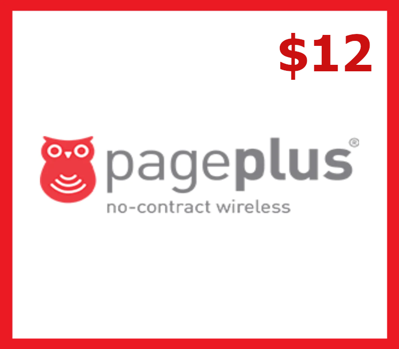 

PagePlus PIN $12 Gift Card US