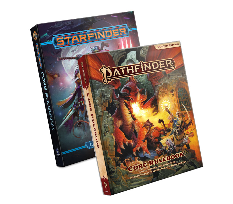 

Pathfinder Second Edition Core Rulebook and Starfinder Core Rulebook Digital CD Key