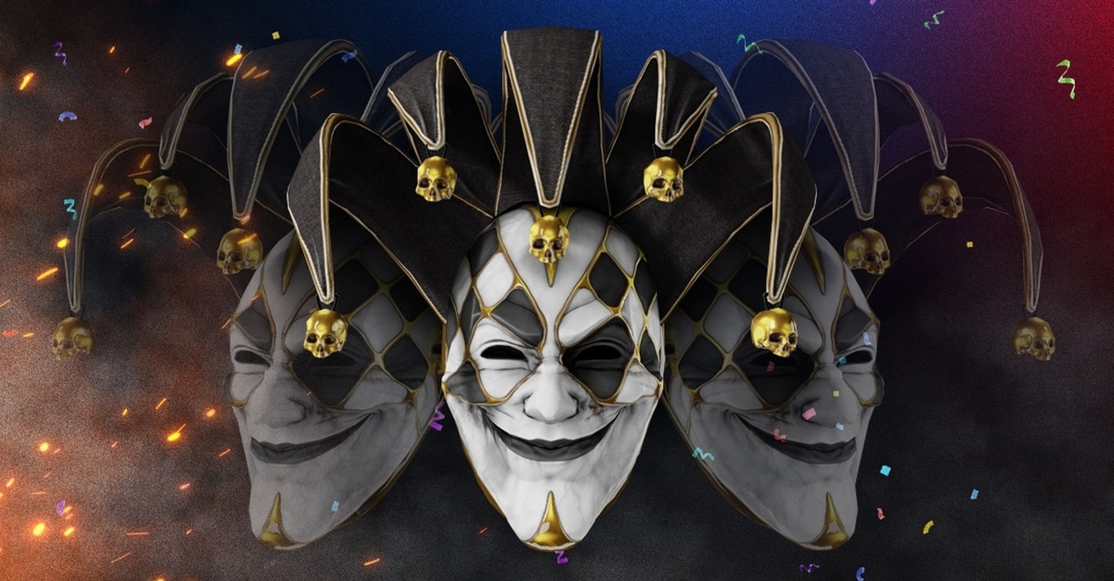 Payday 2 10th anniversary jester mask (111) фото