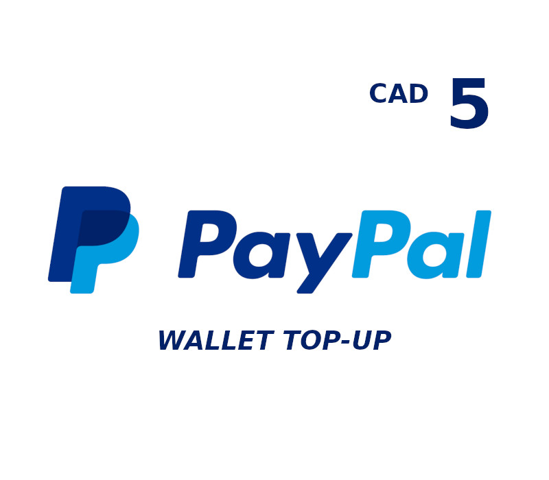 PayPal Wallet 5 CAD Top Up