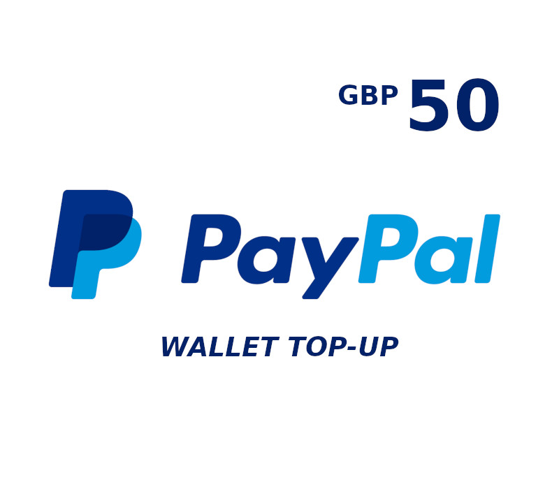 

PayPal Wallet 50 GBP Top Up