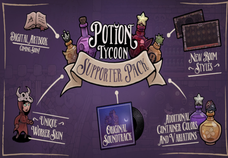 Potion Tycoon - Supporter Pack DLC Steam CD Key screenshot 2