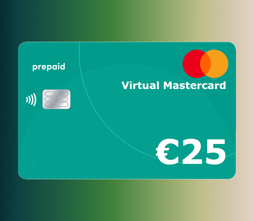 Prepaid Virtual Mastercard €25