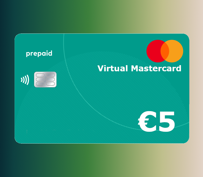 

Prepaid Virtual Mastercard €5 EU