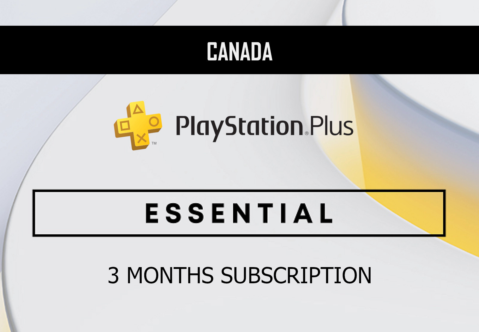 PlayStation Plus Essential 3 Months Subscription CA