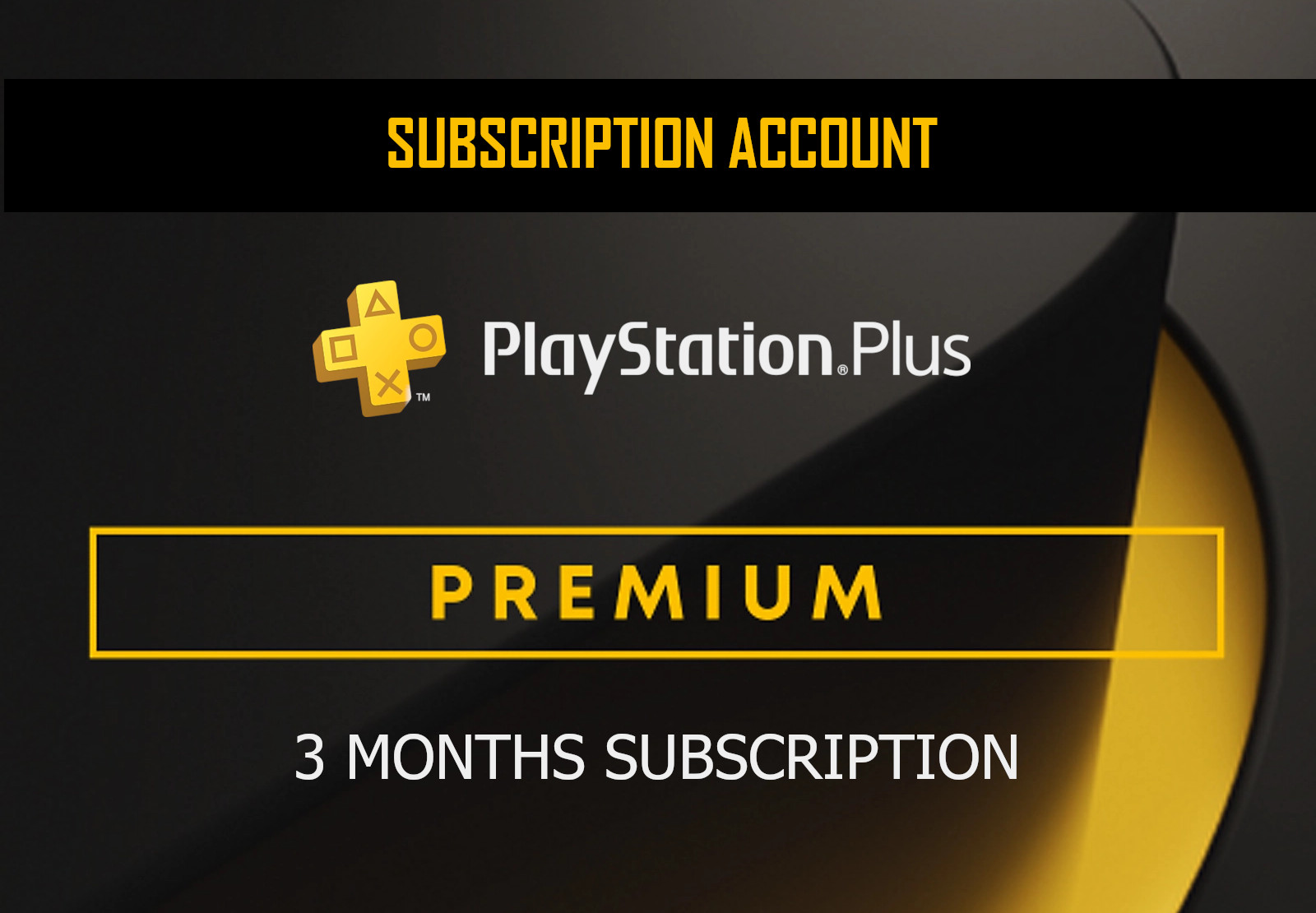 PlayStation Plus Premium 3 Months Subscription ACCOUNT