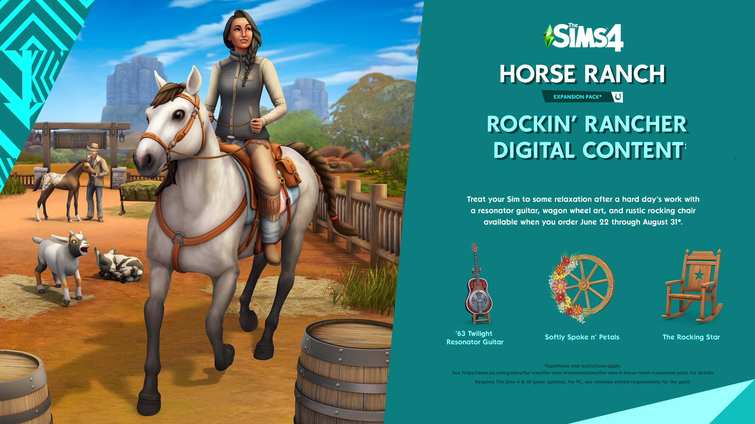 The Sims 4 - Horse Ranch - Rockin' Rancher DLC EU Origin CD Key