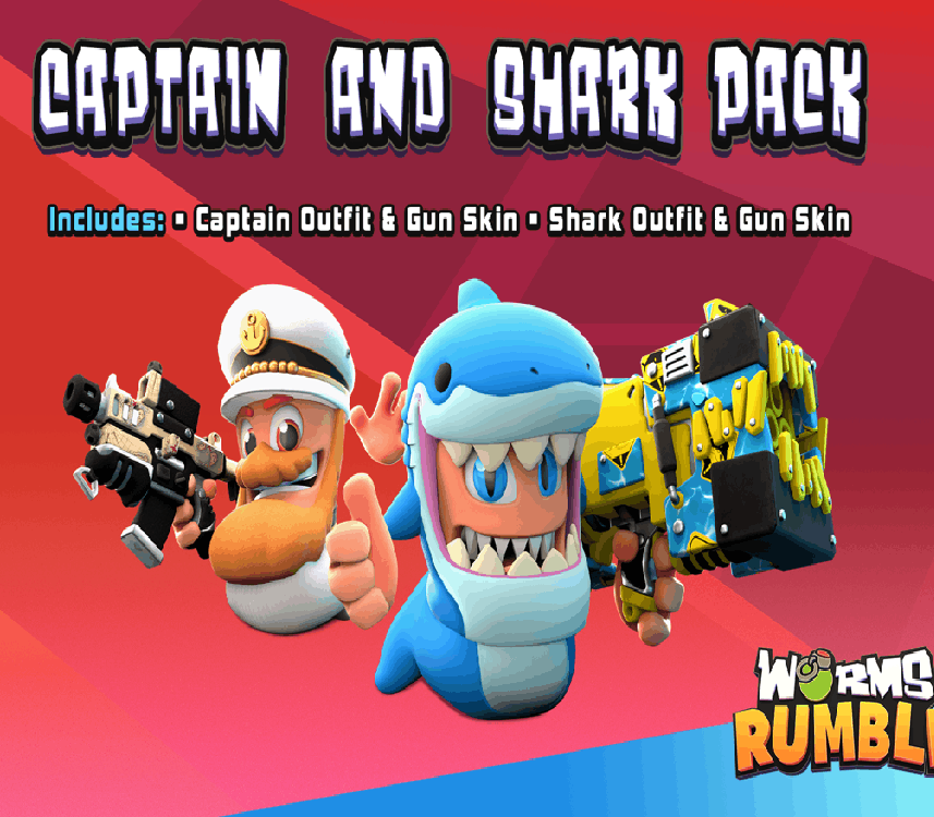 

Worms Rumble - Captain & Shark Double Pack DLC EU PC Steam CD Key