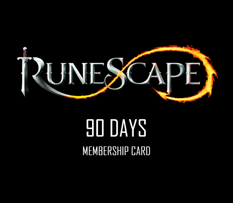 RuneScape 90-Day Prepaid Time Game Card EU