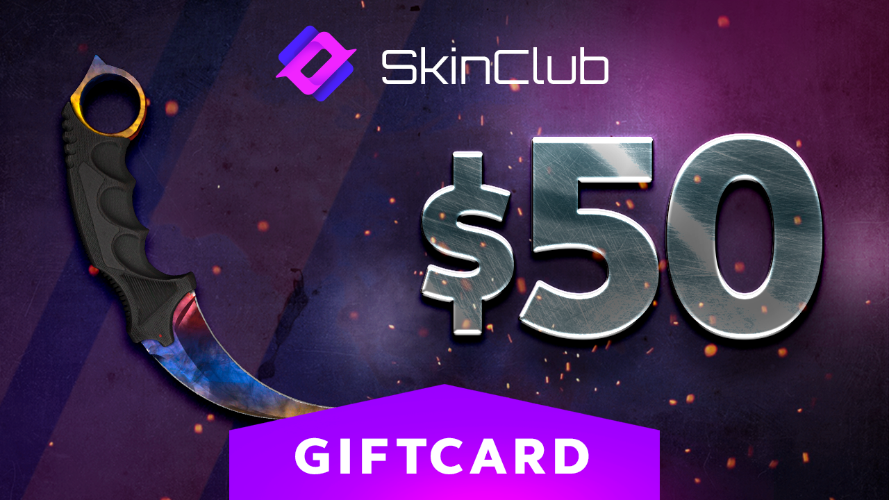Skin.Club $50 Gift Card