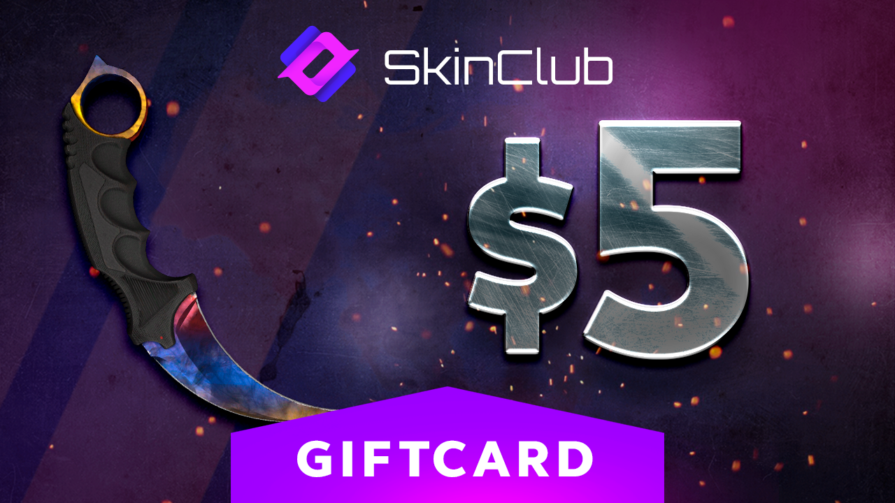 Skin.Club $5 Gift Card