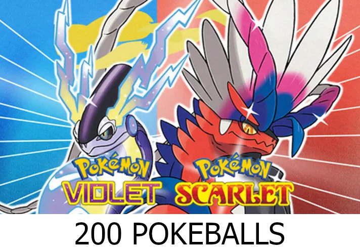 Pokemon Scarlet & Violet - 200 Pokeballs DLC US Nintendo Switch CD Key
