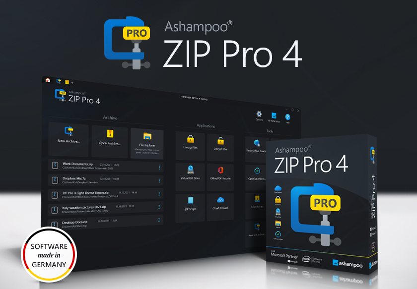 Ashampoo ZIP Pro 4 Activation Key screenshot 1