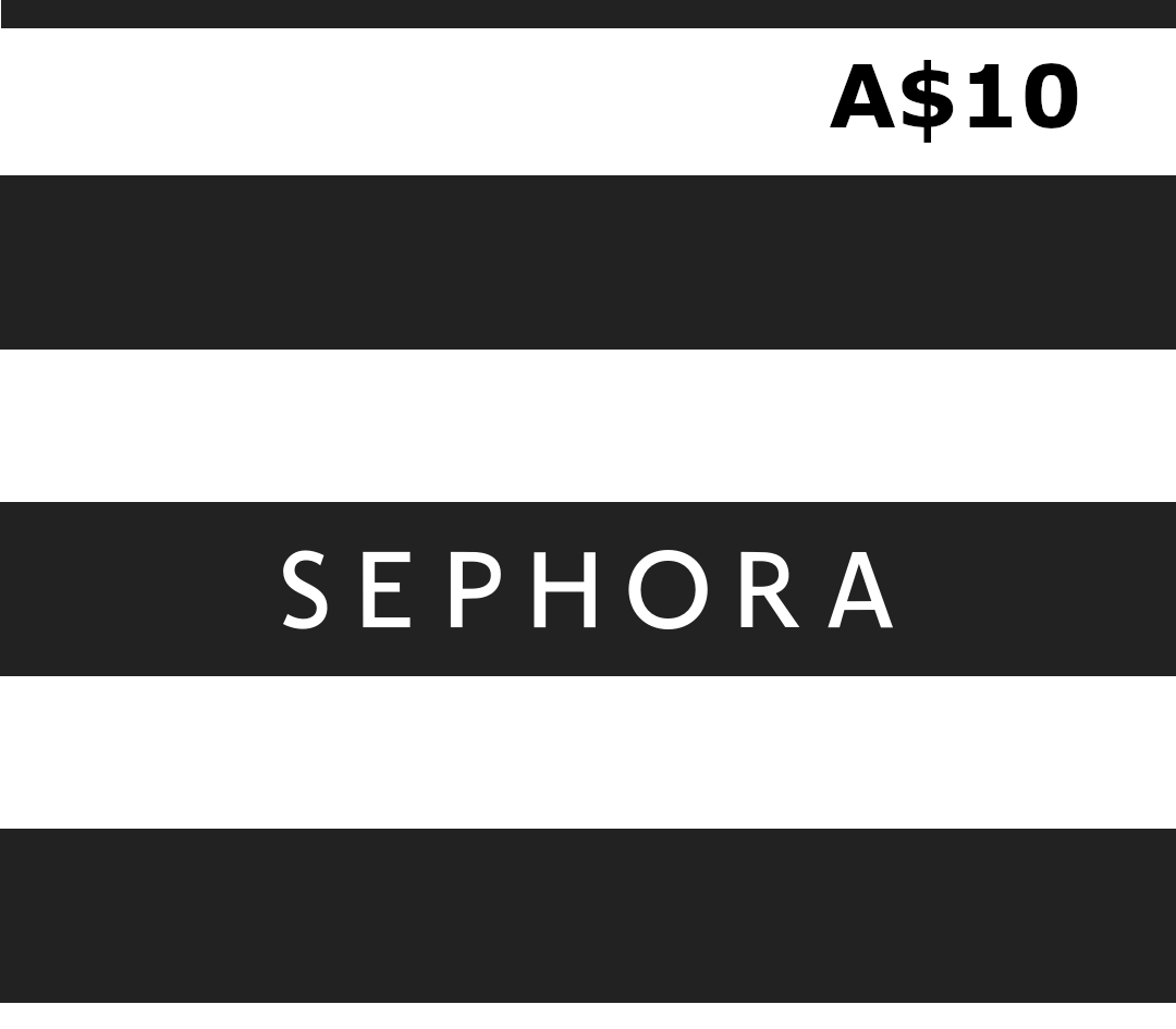 

Sephora A$10 Gift Card AU