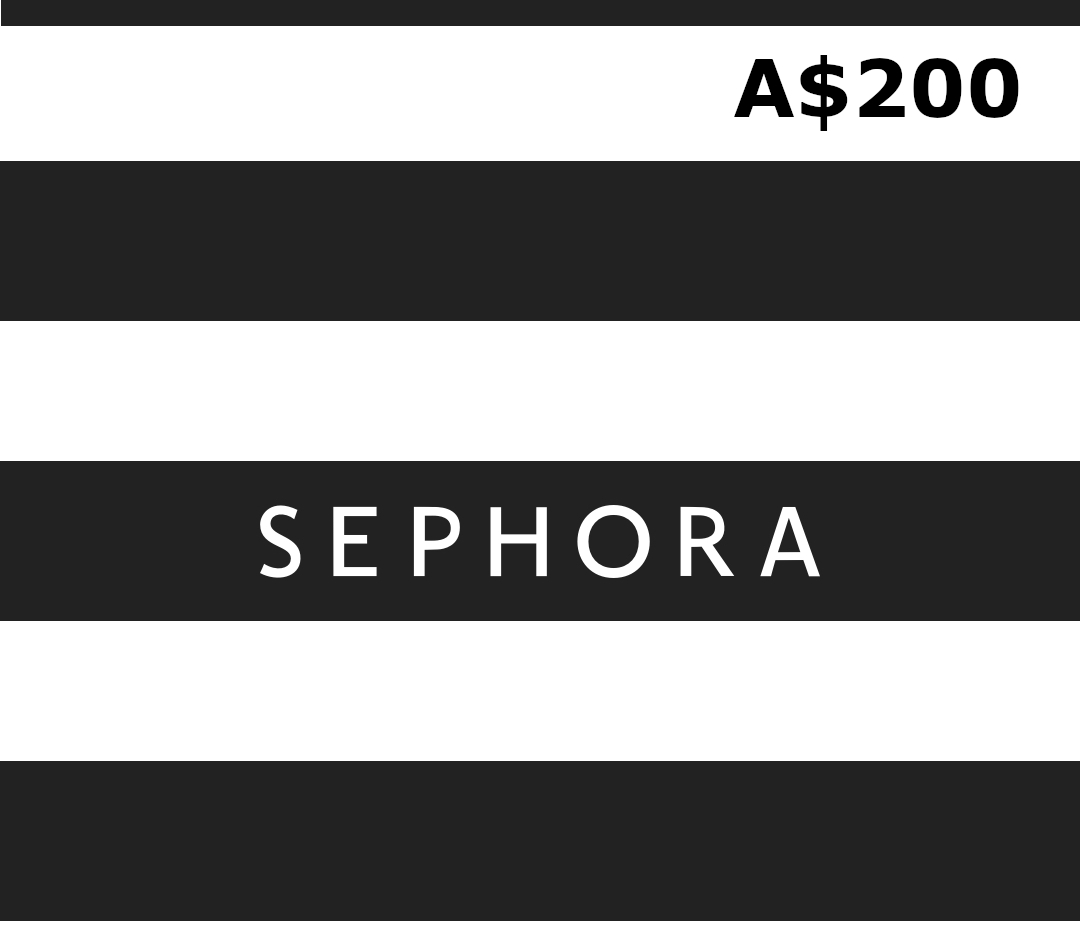 

Sephora A$200 Gift Card AU