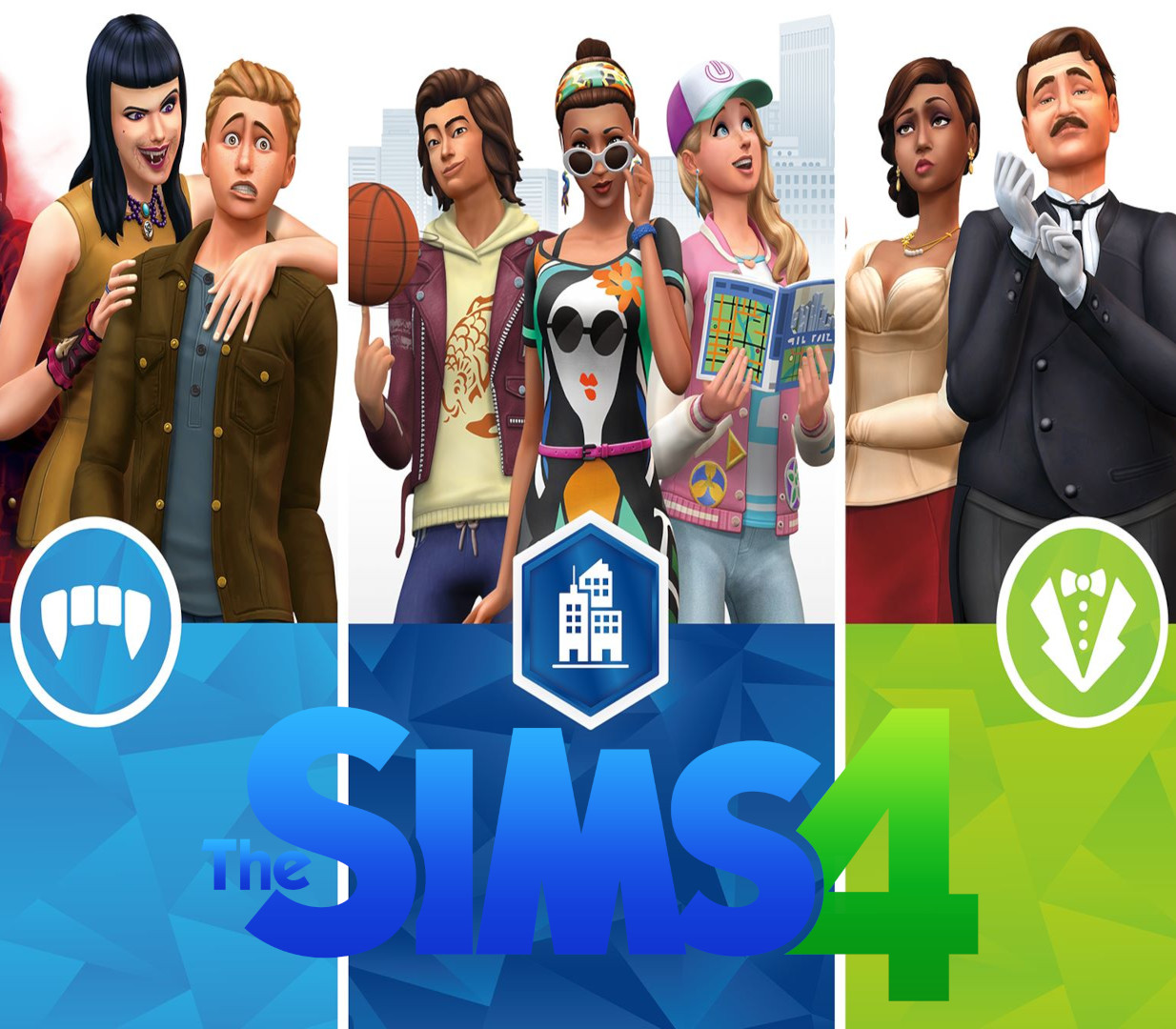 cover The Sims 4 Bundle Pack: City Living, Vampires, and Vintage Glamour DLCs Origin