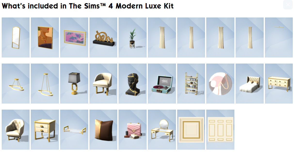 The Sims 4 - Modern Luxe Kit DLC Origin CD Key