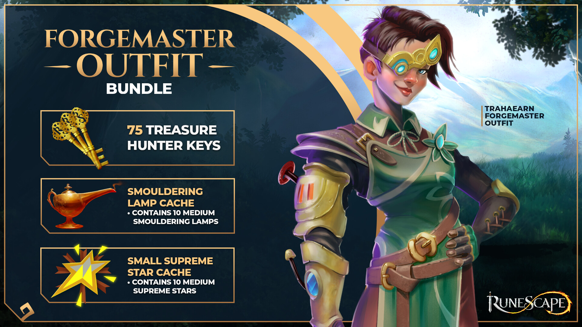 RuneScape - Forgemaster Outfit Bundle DLC Manual Delivery